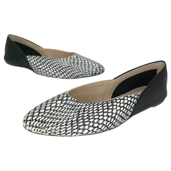 Botkier Britt Womens Flats 4.5M Leather Snake Print Slip On - Picture 2 of 15